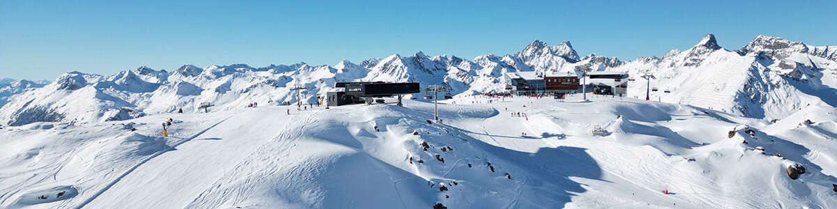 Ischgl ski area in winter